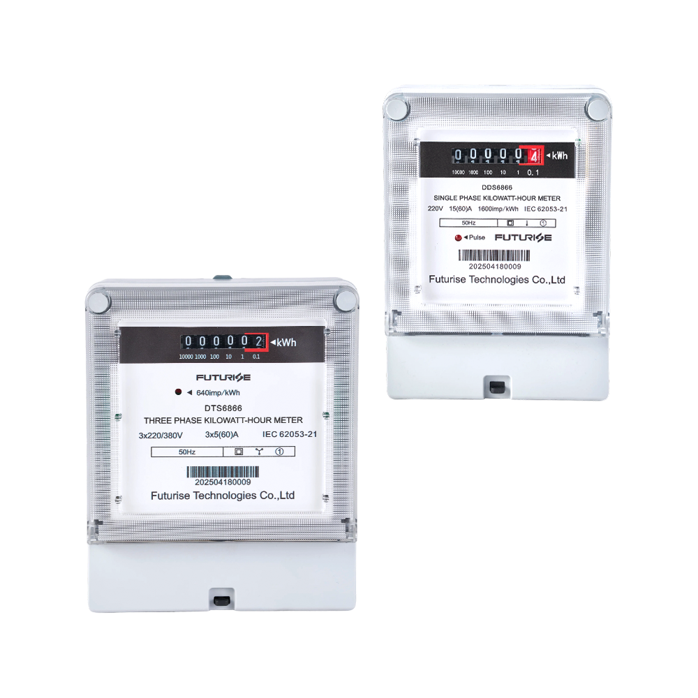 Compteur de kWh monophasé/triphasé FUTURISE QBM31 avec affichage mécanique 