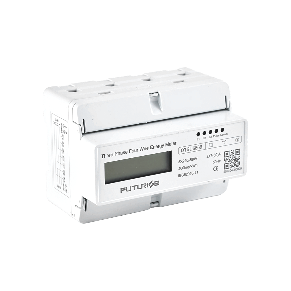 Compteur d'électricité ferroviaire DIN triphasé à 7 pôles FUTURISE QDM31-2