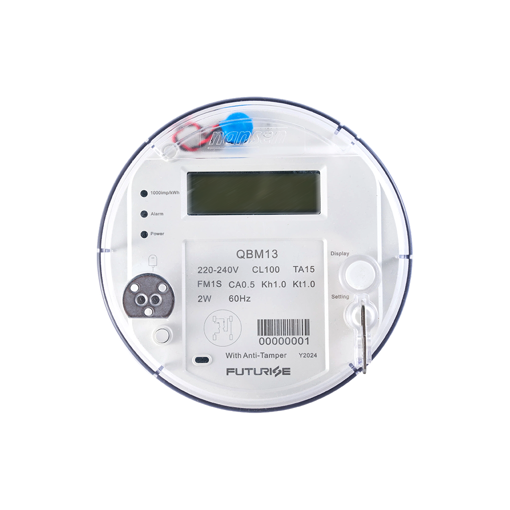 Compteur d'énergie à affichage numérique ANSI à prise monophasée certifié FUTURISE QBM13 CE