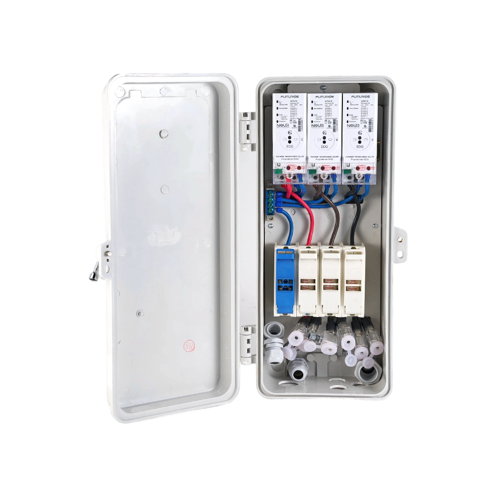 Boîte de compteur électrique monophasée FUTURISE SMC Din Rail Boîtier de compteur anti-UV isolé (sans fenêtre)