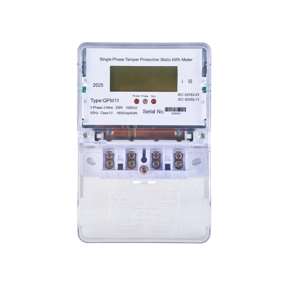 Compteur de kWh monophasé FUTURISE QBM11-1 pour la surveillance de l'énergie résidentielle